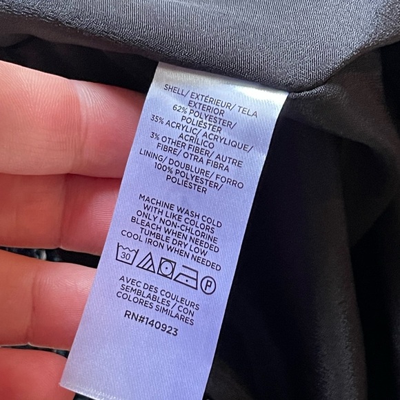 Anne Taylor Loft NWT green black tweed holiday shift dress - Picture 7 of 8